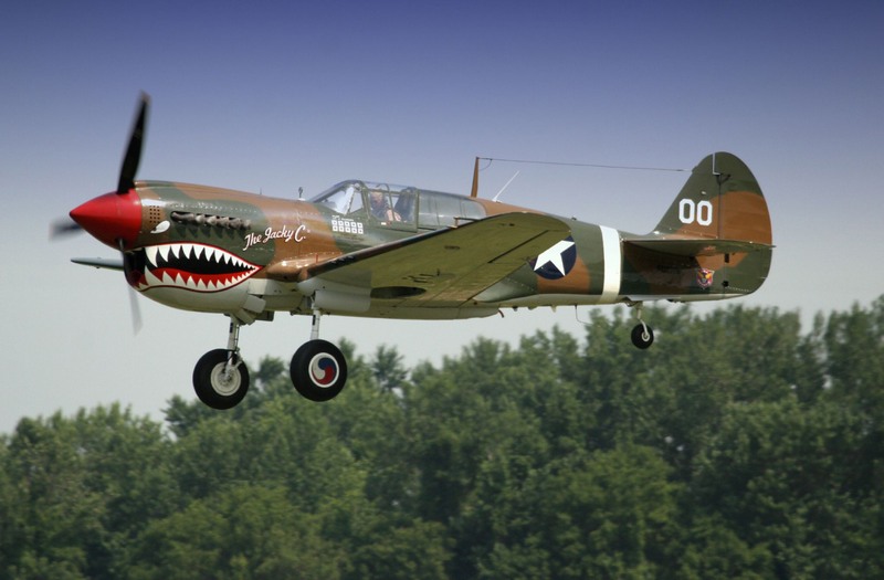 Curtiss P 40 Warhawk airshow