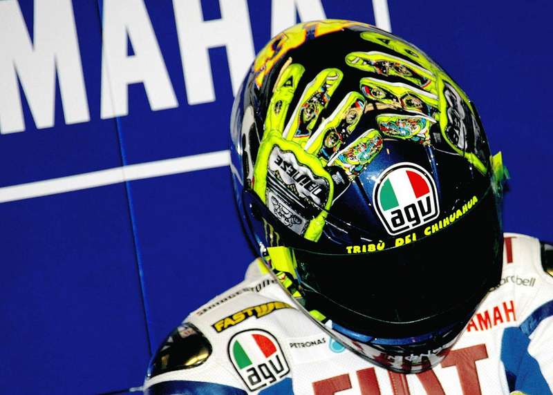 Valentino Rossi – Τα κράνη που έχει φορέσει στο Mugello