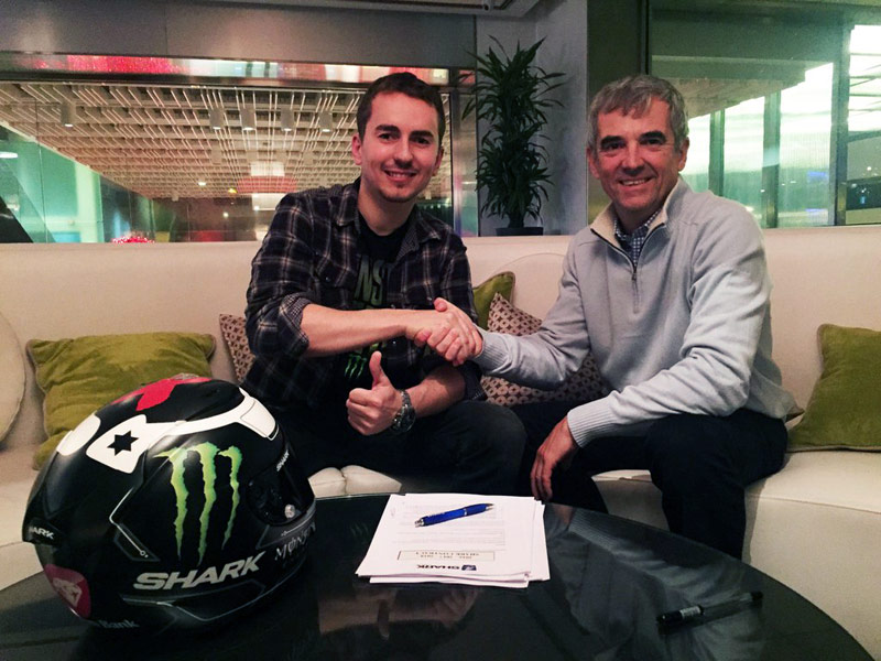 O Jorge Lorenzo με τη Shark