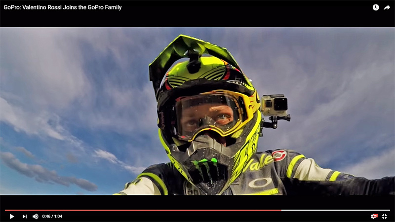 O Valentino Rossi μέλος της οικογένειας της GoPro - Video