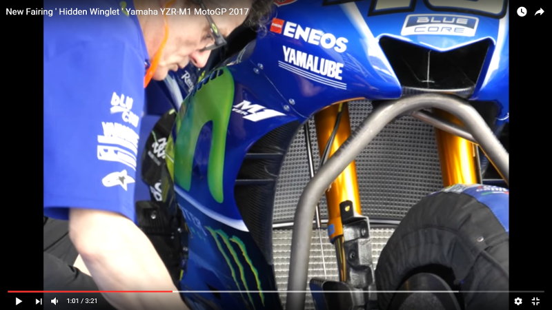 MotoGP: Τα κρυμένα φτερά του Yamaha YZR-M1 - Video