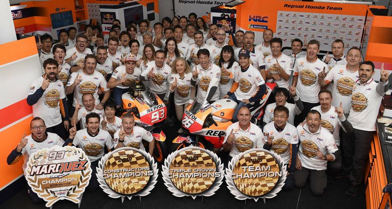 Η Honda κατακτά το Triple Crown των MotoGP για 2η συνεχόμενη φορά