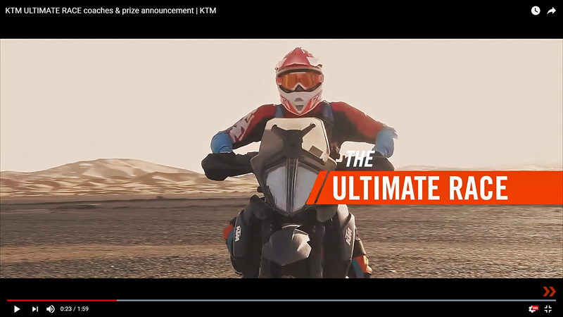Video - KTM, The Ultimate Race - Προπονητές και βραβεία