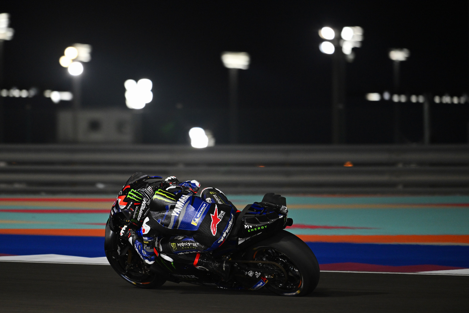 Fabio Quartararo FRA Monster Energy Yamaha MotoGP Team Yamaha MotoGP Test Doha 2024 (Losail Circuit) 19-20.02.2024 foto: Lukasz Swiderek www.photoPSP.com @photopsp_lukasz_swiderek2024 Official Qatar MotoGP™ Test Flag