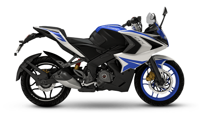 bajaj pulsar rs 200 racing blue