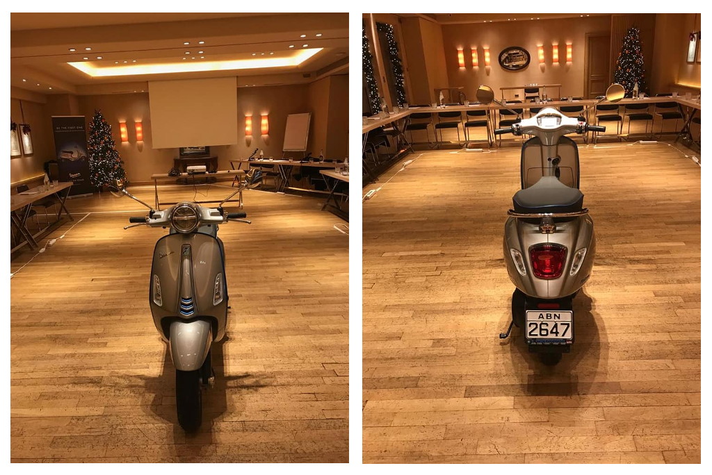 Η Vespa Elettrica στην Piaggio Λυμπερόπουλος!