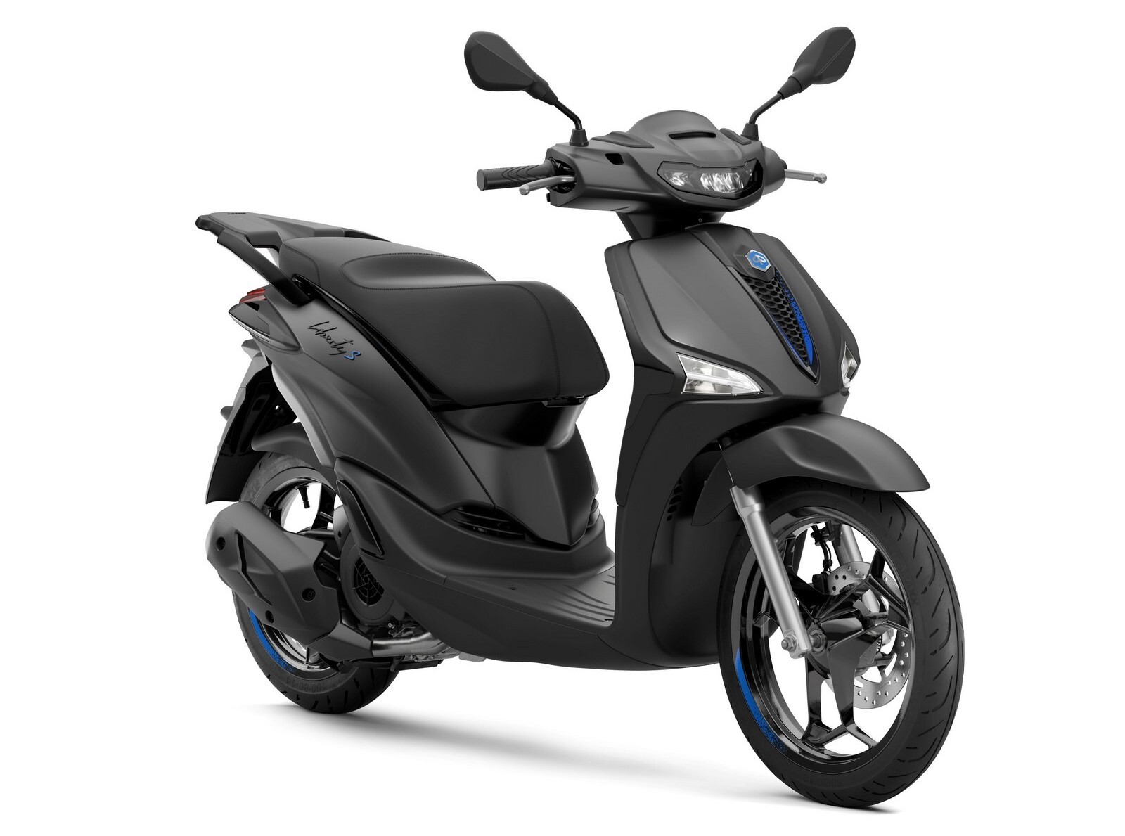Piaggio Liberty S 150 Nero Meteora 3 4 ant dx low