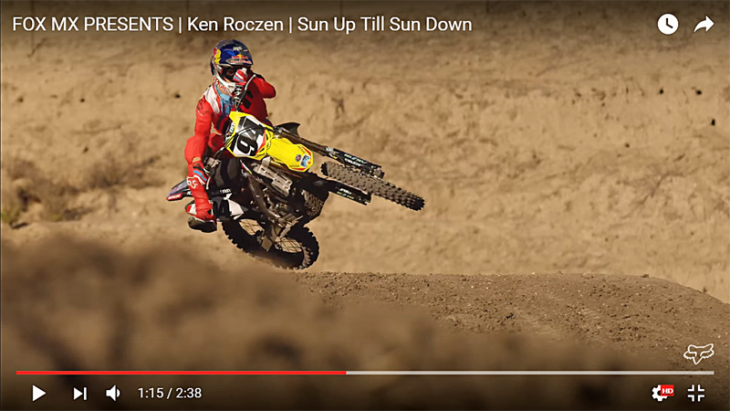 FOX MX: Ken Roczen - Sun Up Till Sun Down - Video
