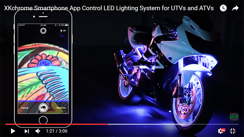XKchrome: LED φώτα, ελεγχόμενα από Smartphone App - Video