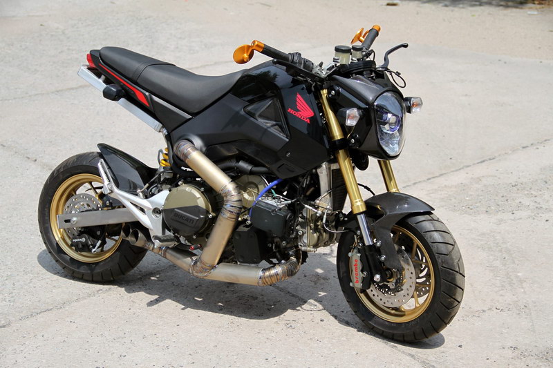 Honda MSX 125 με μοτέρ Ducati 1199 Panigale! Φωτό &amp; Video