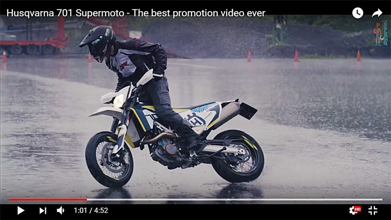 Husqvarna 701 Supermoto - Εκπληκτικό Stunt Video
