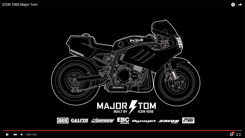 ICON 1000 Major Tom - Video