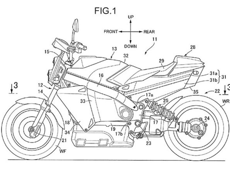 Honda - Σχέδια αποκαλύπτουν μοτοσυκλέτα με κυψέλες καυσίμου