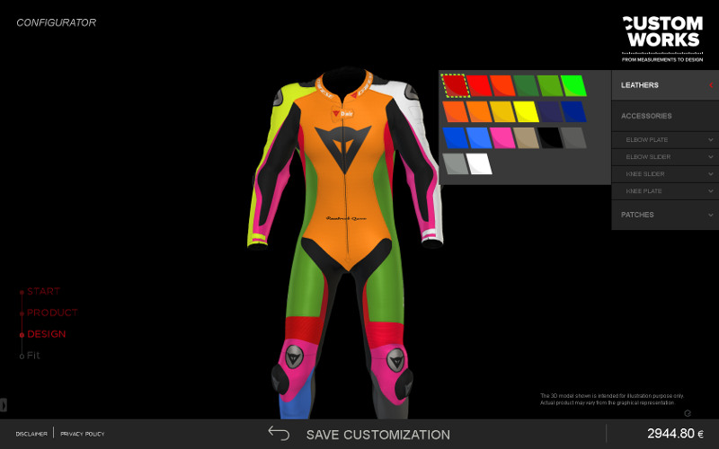 dainese configurator9