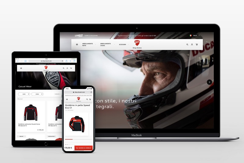 Ducati e-Commerce 2.0 – Παγκόσμια online ψώνια
