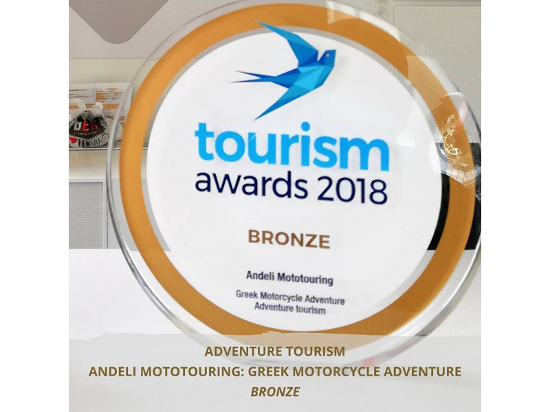ANDELI MOTOTOURING - Χάλκινο μετάλλιο στα Tourism Awards 2018
