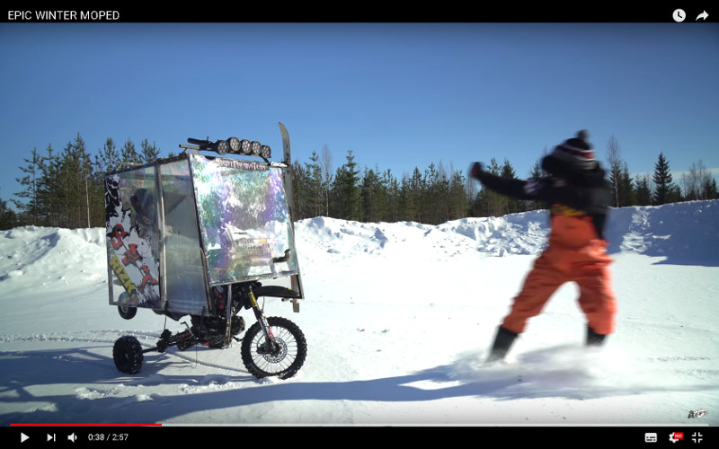 Video - Το απόλυτο Stunt τρίκυκλο για τον Χειμώνα