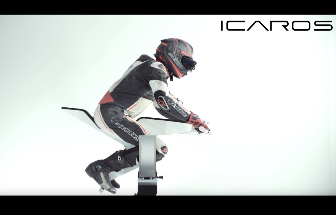 ICAROS R – VR εμπειρία μοτοσυκλέτας με πραγματικές κλίσεις!