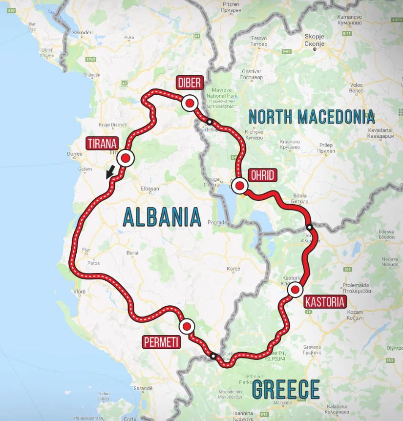 adriatica moto challenge map