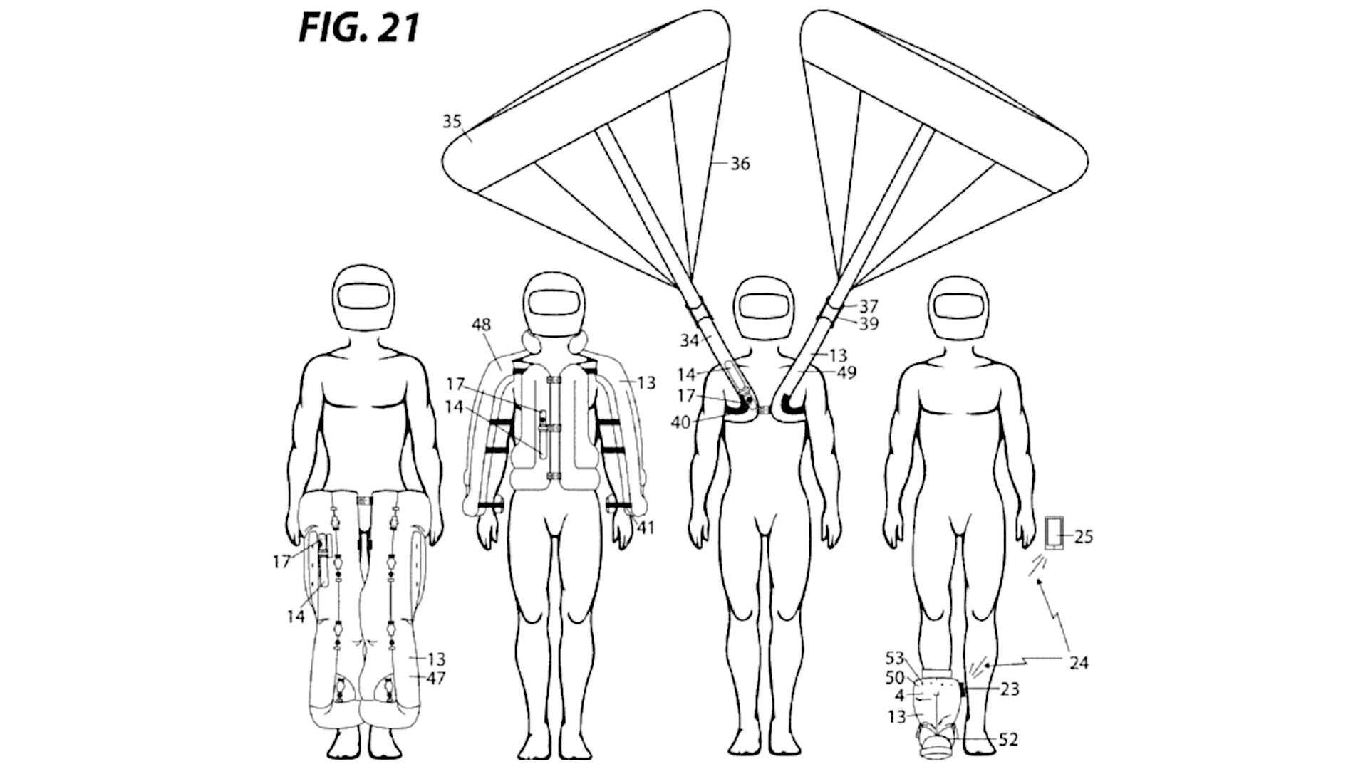 airbag inside inflatable motorcycle safety ensemble