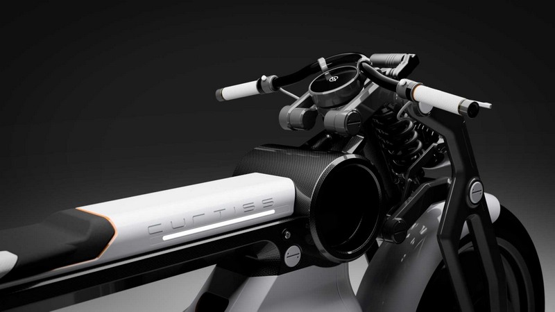 curtiss zeus cafe racer
