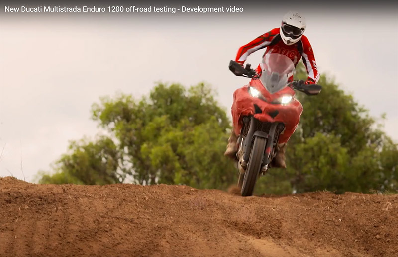 Ducati Multistrada 1200 Enduro 2016 σε πίστα ΜΧ - Video
