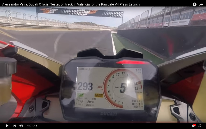 Ducati Panigale V4: Στην πίστα της Valencia - Video
