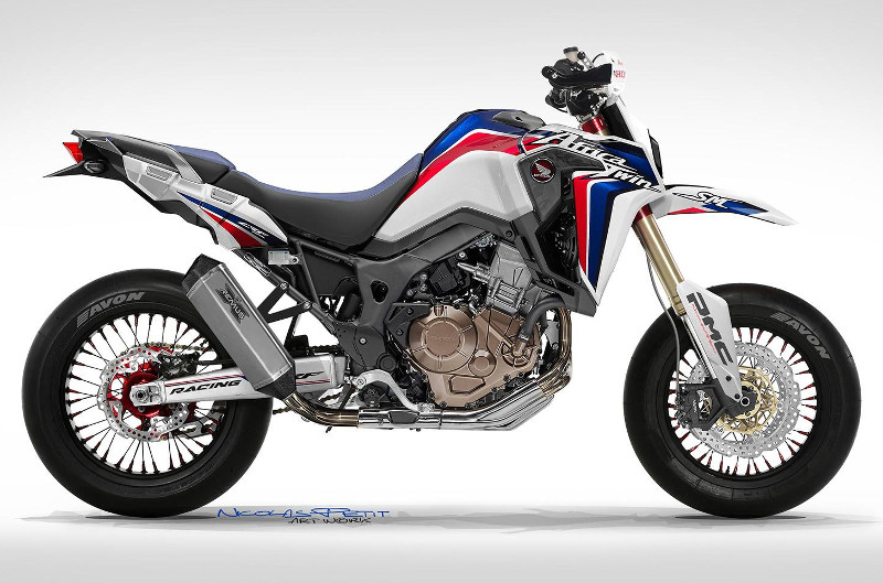 Honda Africa Twin Supermotard!