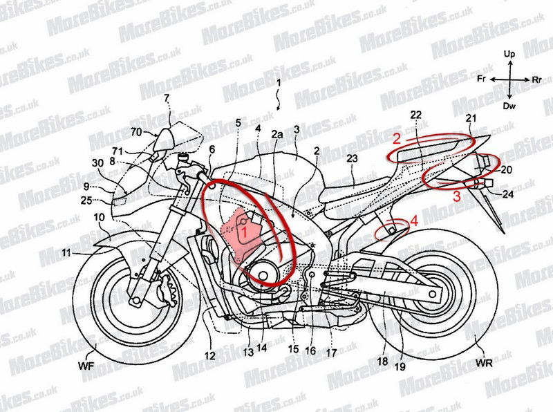 Honda CBR600RR - Πατέντες δείχνουν νέο μοντέλο;