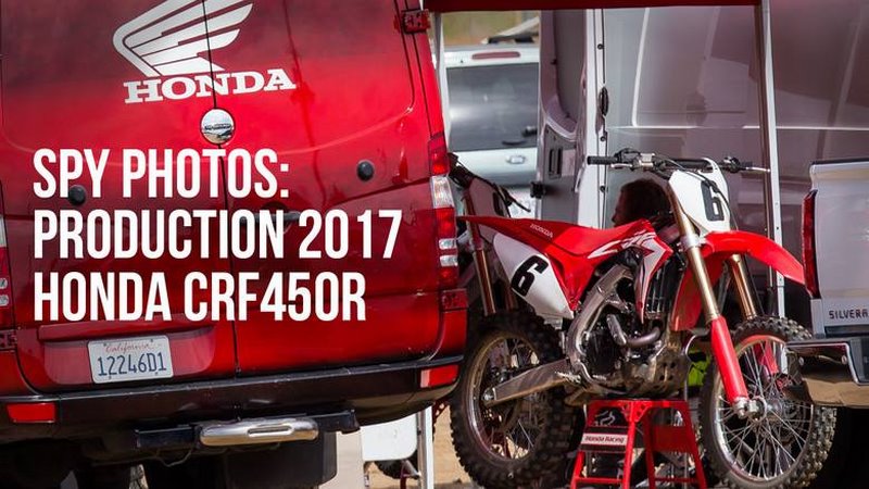 Honda CRF 450R 2017 - Κατασκοπευτικές φωτογραφίες!