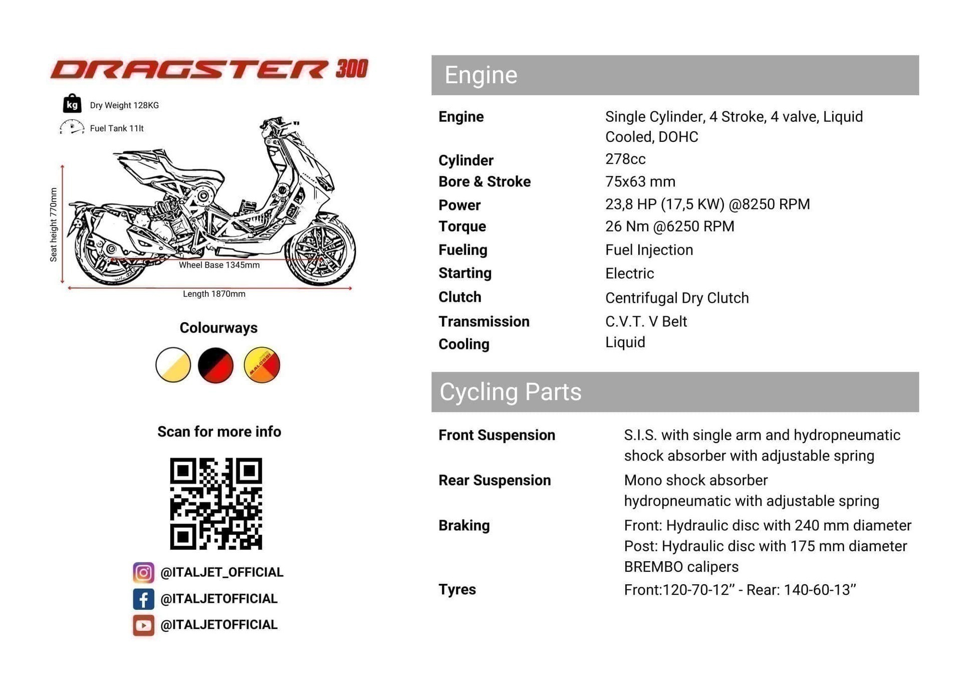 italjet dragster300 tech