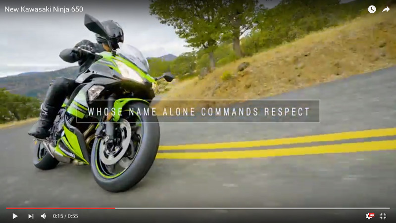 Kawasaki Ninja 650 2017 - Επίσημο Action Video