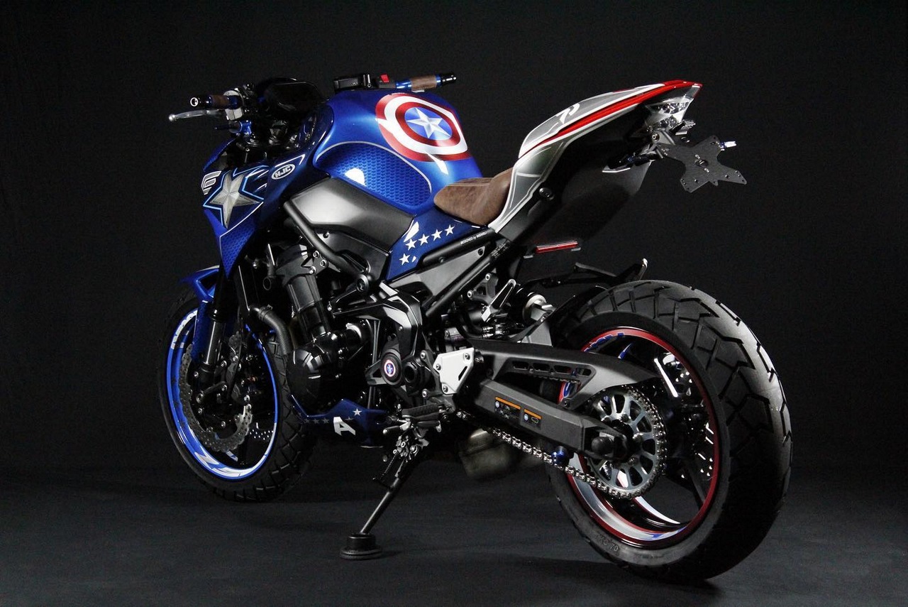 kawasaki z900 captain america 004