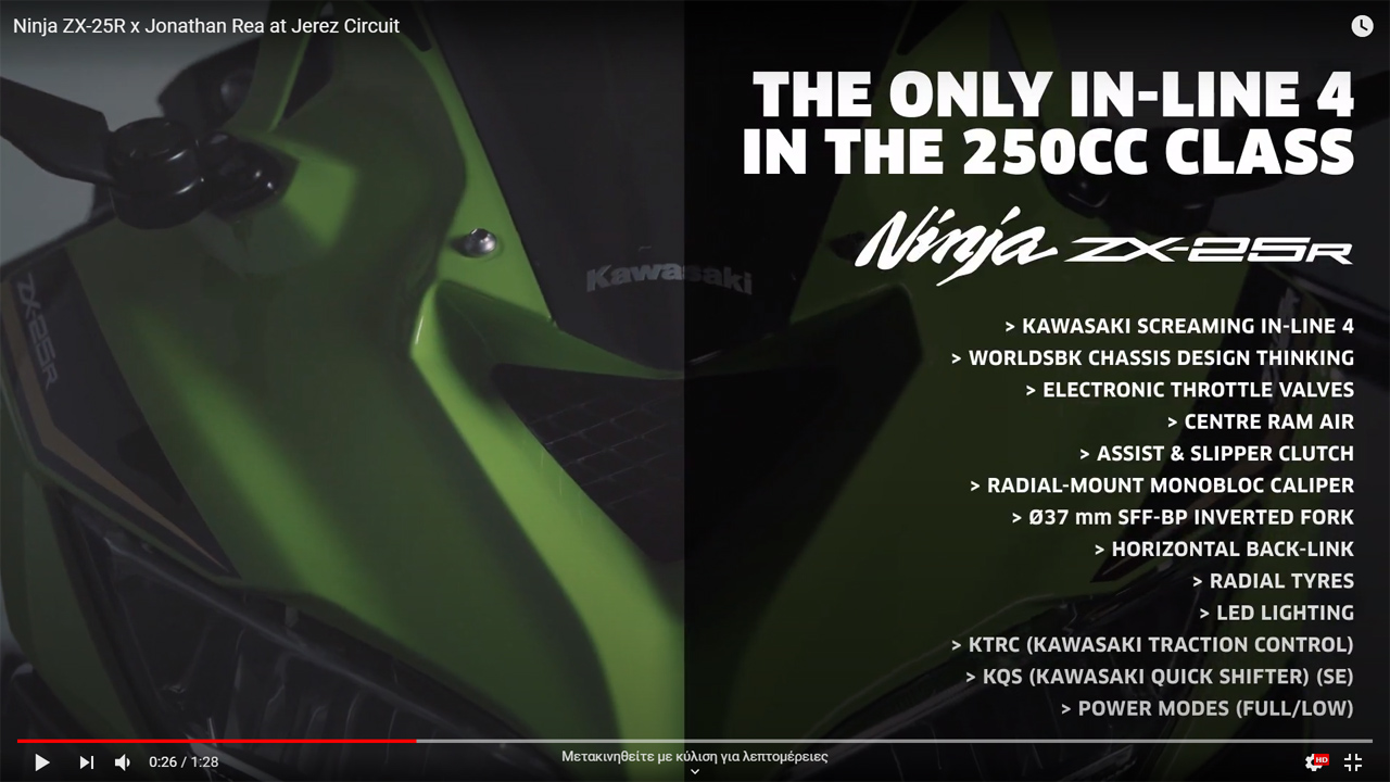 kawasaki zx25r new video 2