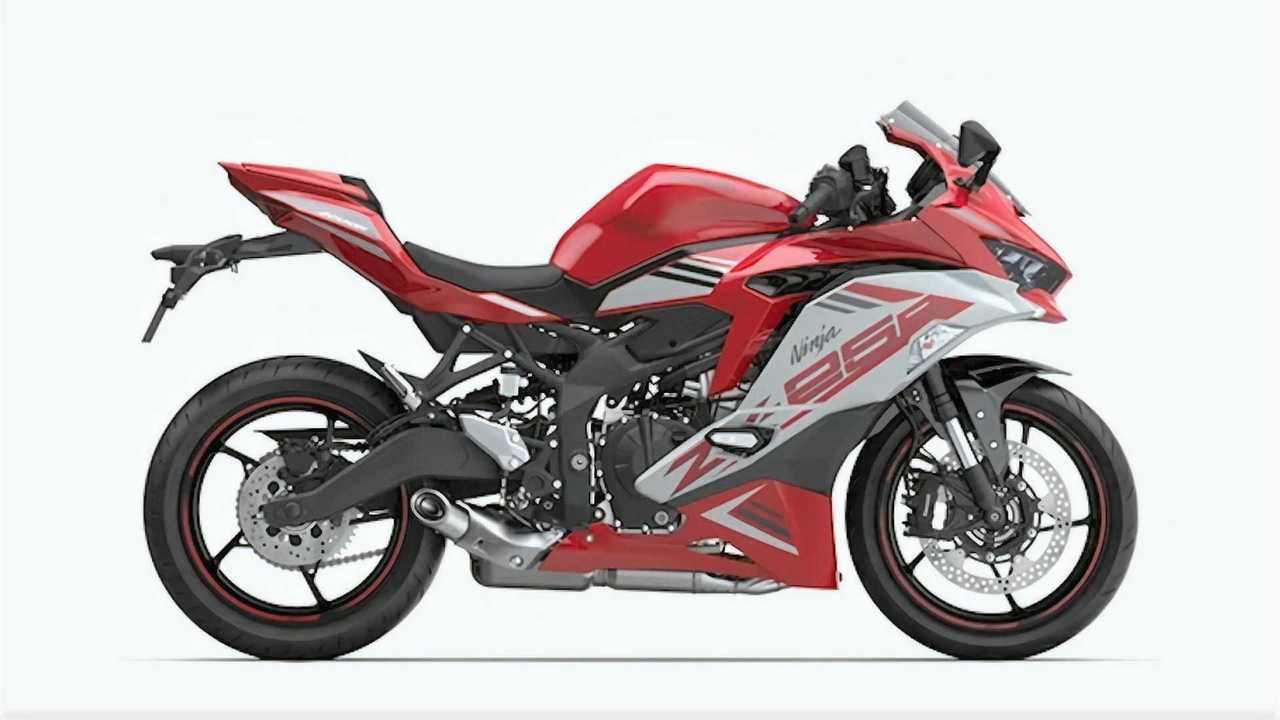 2022 kawasaki zx 25r passion red right side