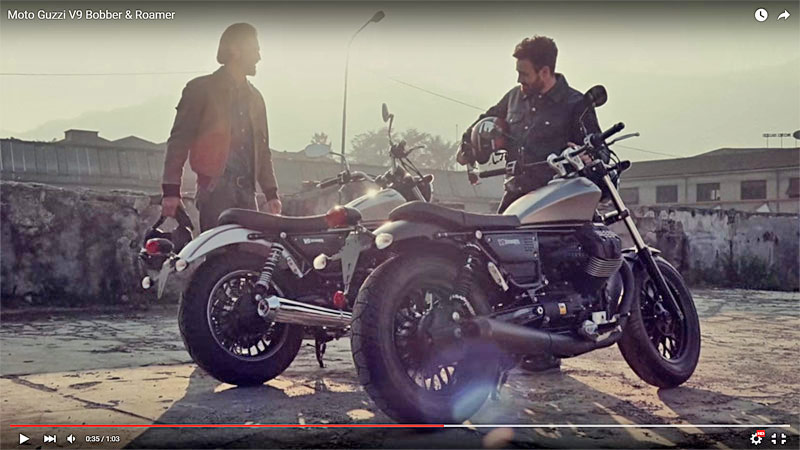 Moto Guzzi V9 Roamer &amp; V9 Bobber - Επίσημο πρώτο βίντεο