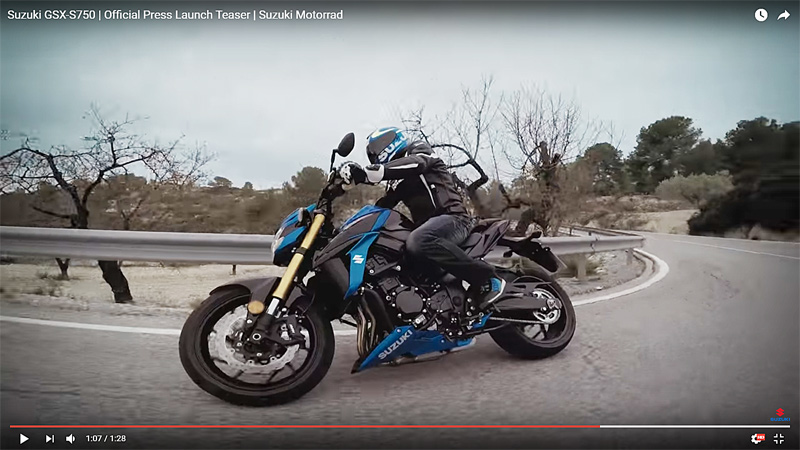 Suzuki GSX-S750 - Νέο επίσημο Video