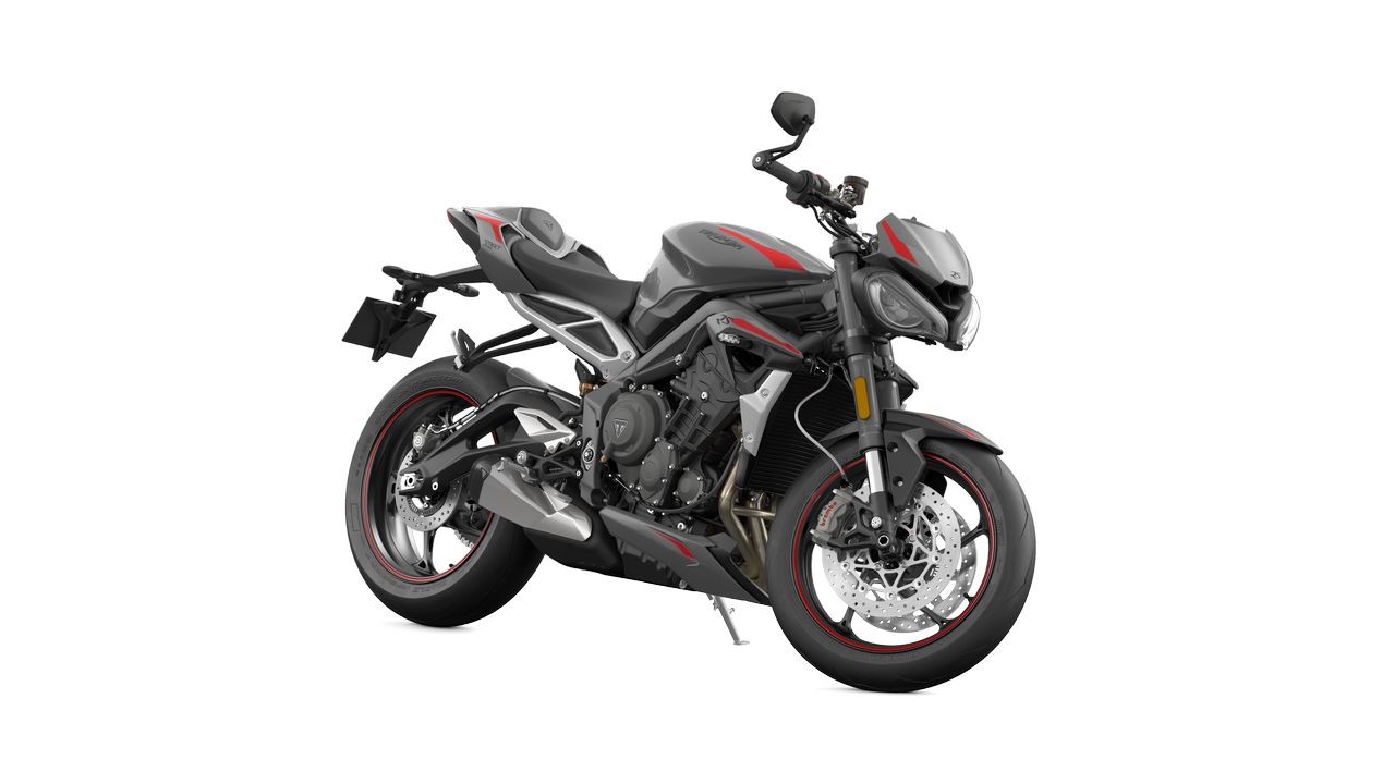 Street Triple RS MY20 Silver Angle RHS