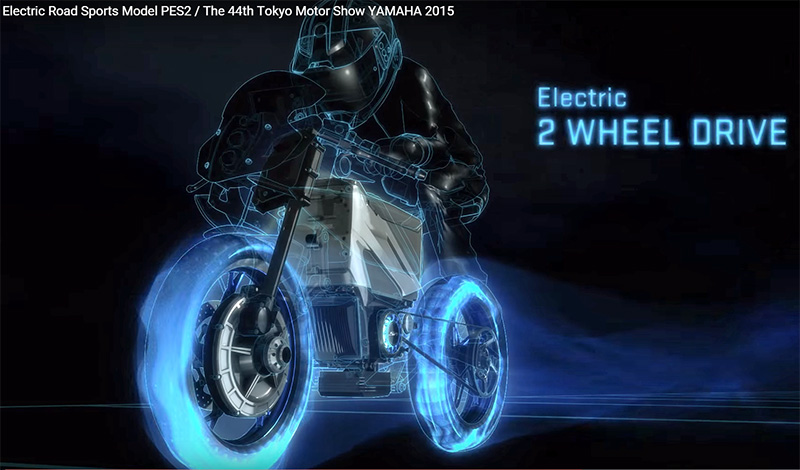 Yamaha PES2 ηλεκτρική concept μοτοσυκλέτα - Video