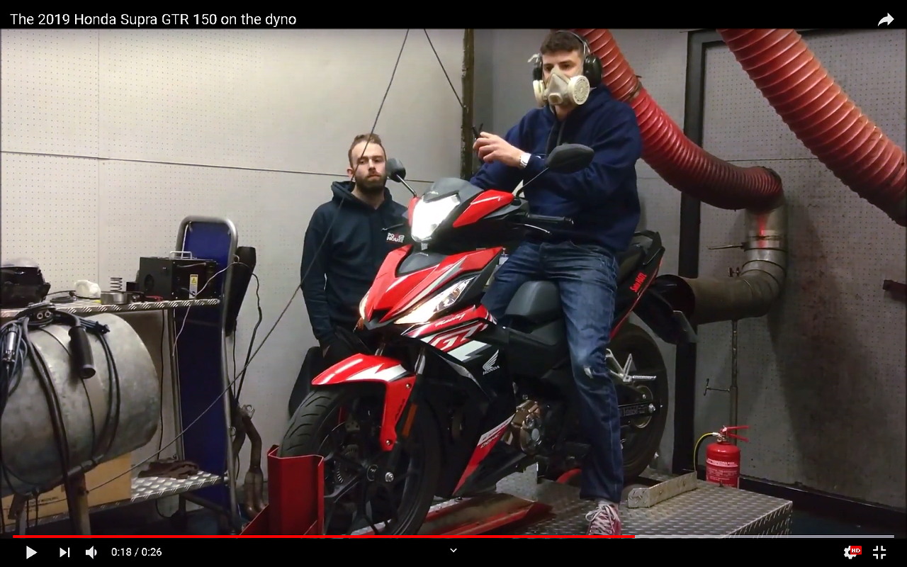 Honda Supra GTR 150 - Η δυναμομέτρηση μας