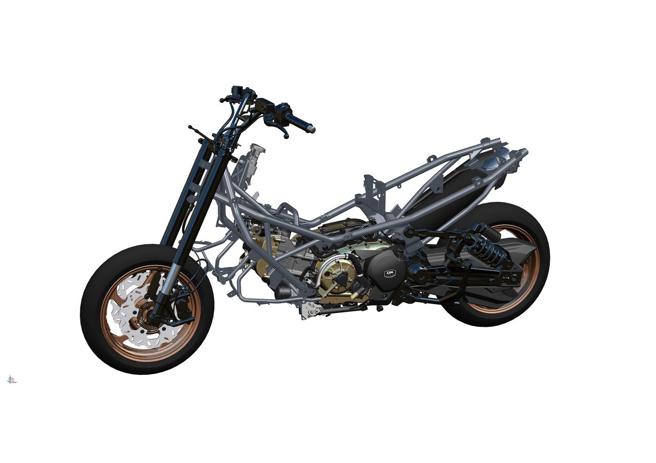 engine and frame position