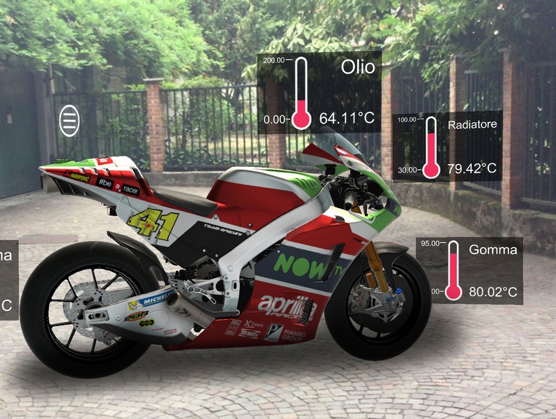 01 Aprilia AR telemetric data