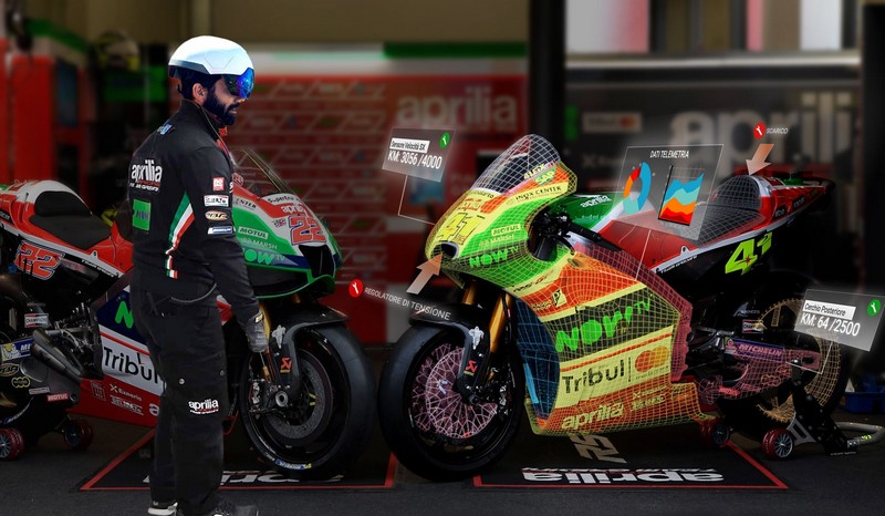 Aprilia Racing - Κράνος επαυξημένης πραγματικότητας DAQRI