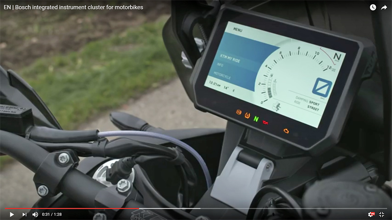 Bosch-KTM: Τα εντυπωσιακά όργανα του νέου 1290 Super Adventure - Video