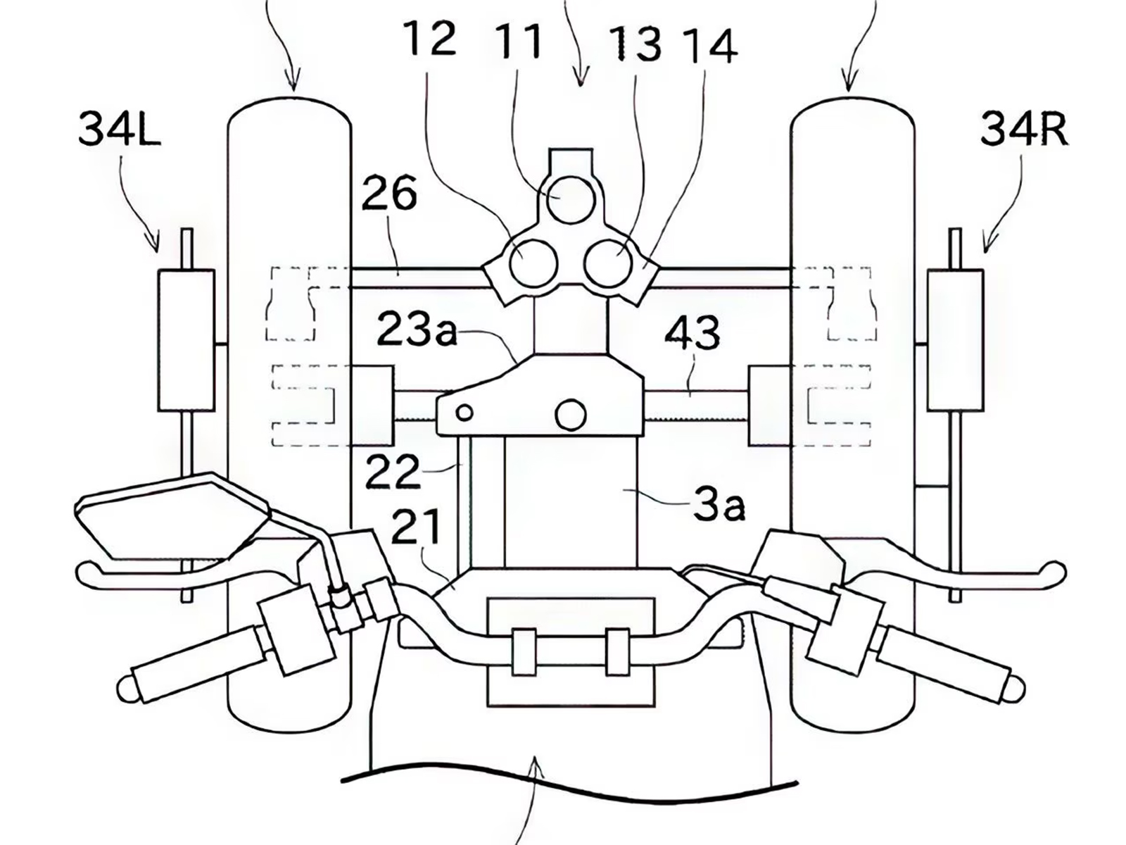 Kawasaki new three wheeler patents