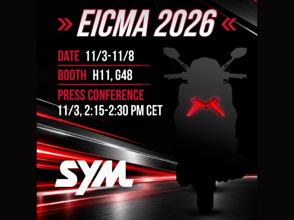 SYM - Μυστηριώδες νέο scooter ετοιμάζεται για την EICMA 2026