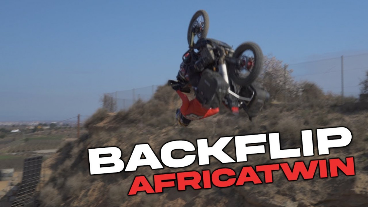 Backflip με Honda Africa Twin… βαλιτσάτο - Video