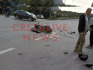 Κρήτη - Αγροτικό συγκρούστηκε με μοτοσυκλέτα