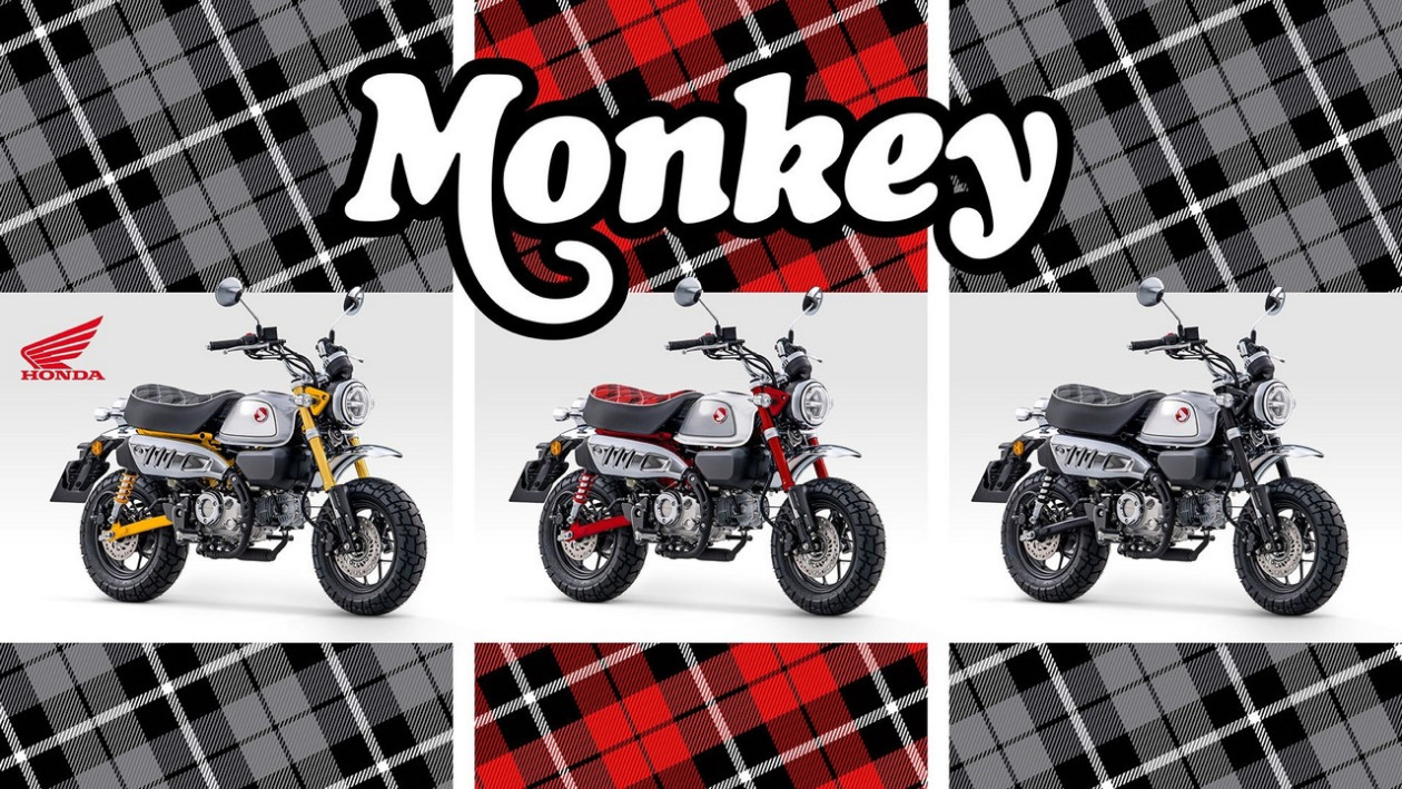 Honda Monkey 2023 – Πολυχρωμία και καρό σέλες