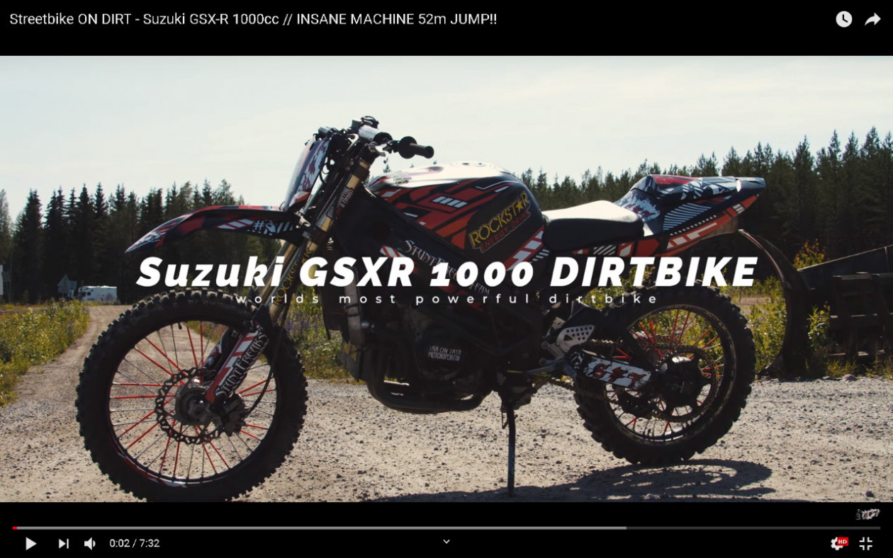 Τρόμος στη Φινλανδία: Suzuki GSX-R 1000 Super Enduro μετατροπή - Αλητήριο Video